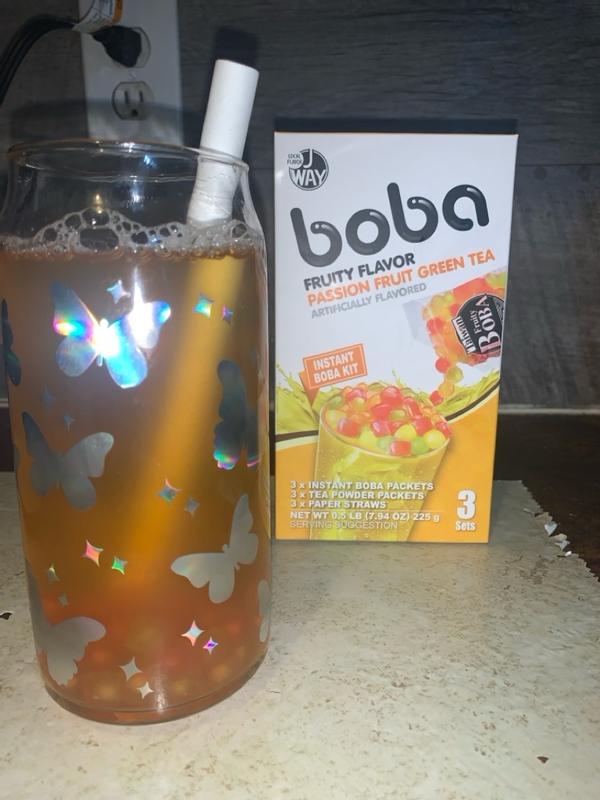 J Way Instant Boba Kit Mango Peach Black Tea - 3 Servings – J WAY FOODS