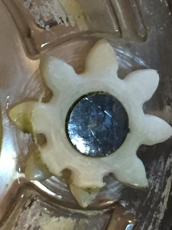 Bowl wheel worn out.