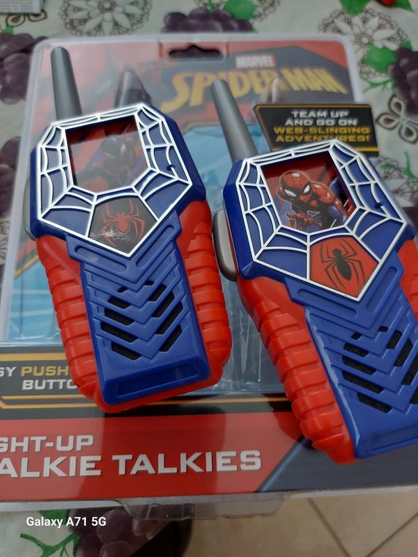 Spiderman Toy Walkie Talkies for Kids, Light-Up Indoor and Outdoor