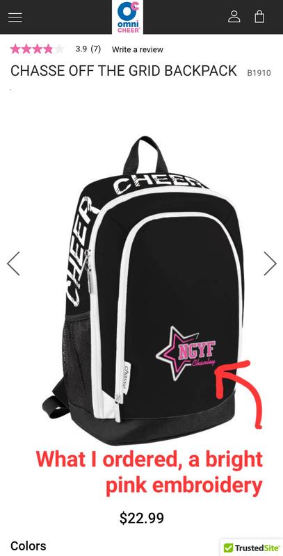 Omni cheer backpacks best sale