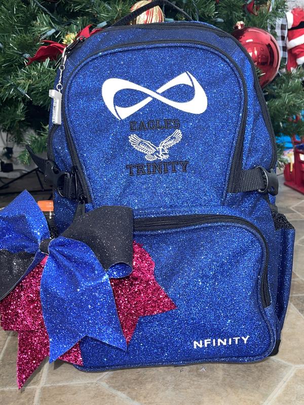 Nfinity black clearance sparkle backpack personalized