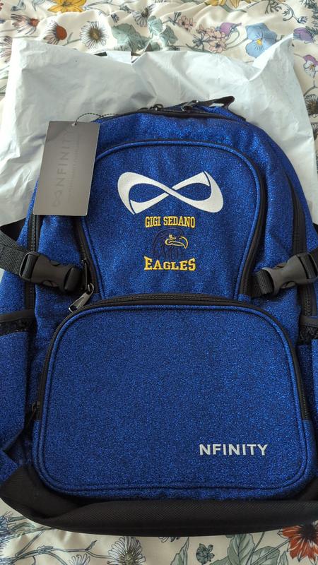 Nfinity blue sparkle backpack hotsell