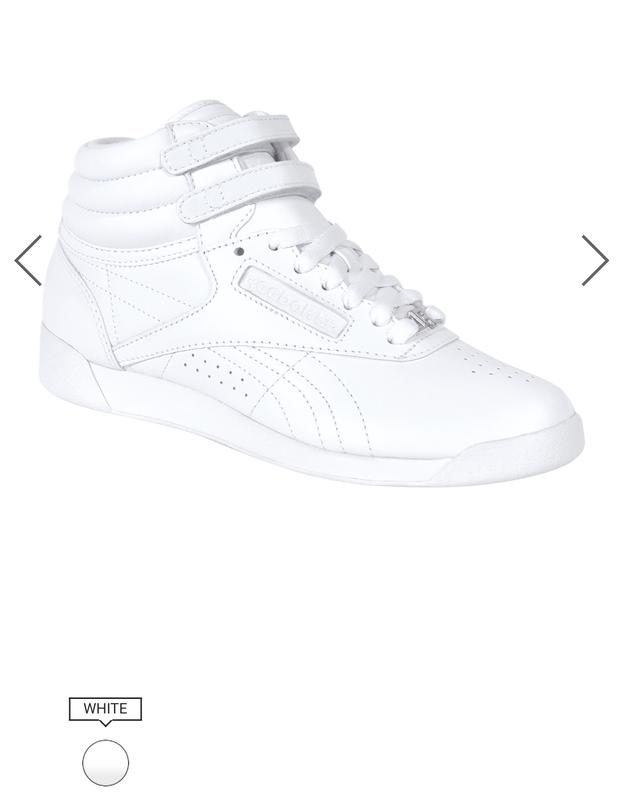 Reebok white high on sale tops