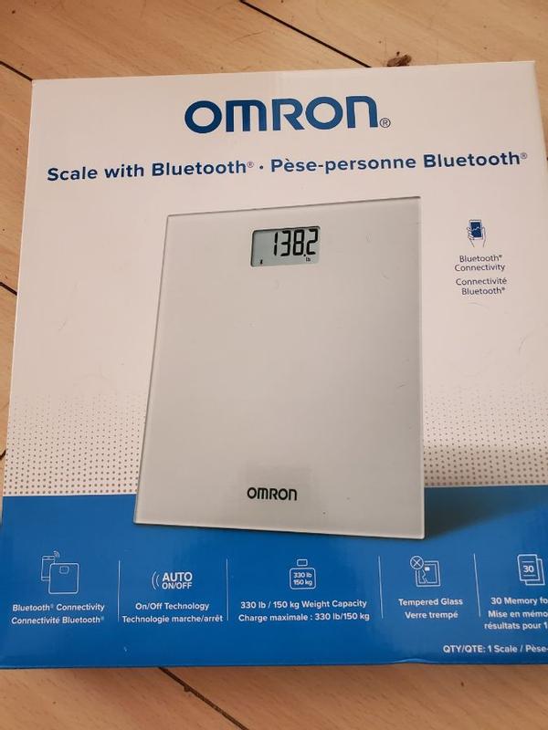 Omron Digital Scale with Bluetooth Connectivity Light Grey SC-150