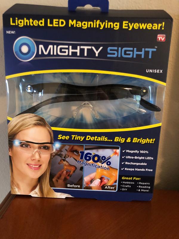 Mighty Sight Led Magnifying Eyewear Hd Rechargeable Glasses As Seen On