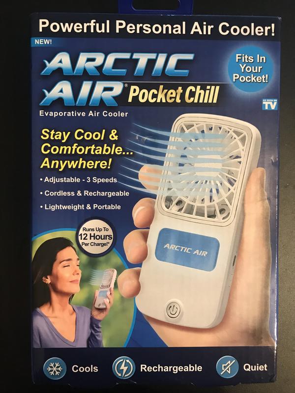 Arctic Air® Pocket Chill - Personal Air Cooler Fits in Your Pocket! Enjoy  Cool, Refreshing Air…ANYwhere!