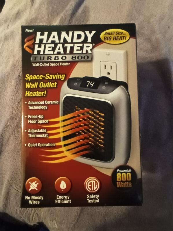 Handy Heater Wall-Out Electric Space Heater Deluxe with Remote, Ontel 