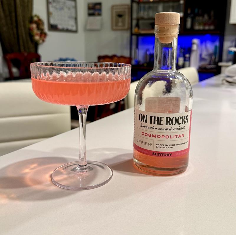 On The Rocks Effen Cosmopolitan Cocktail