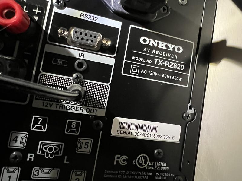 TX-RZ820 | Onkyo