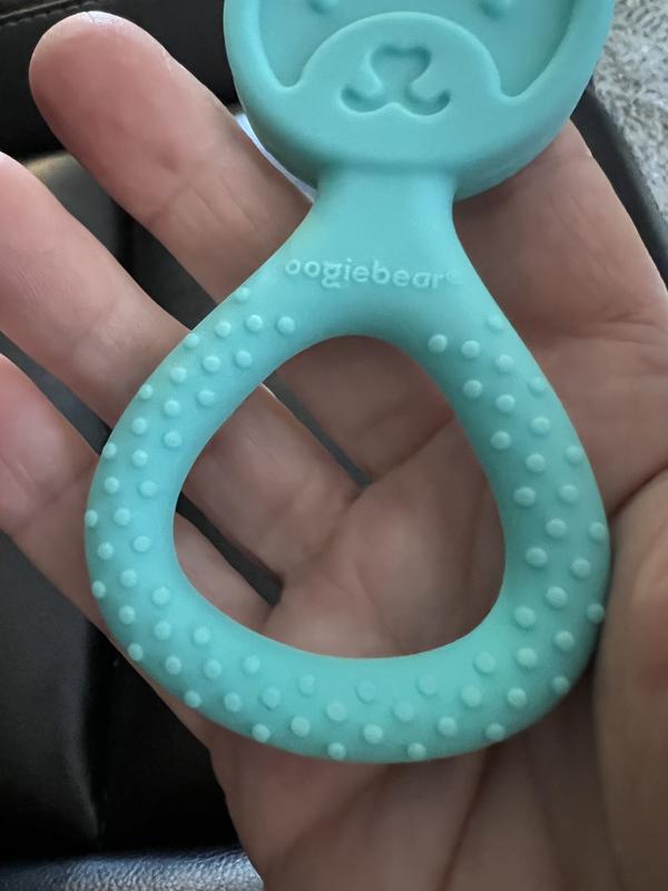 Oogiebear 360 Seafoam Teether - Safe Teething Toys for Babies 3 Months and Older, Green