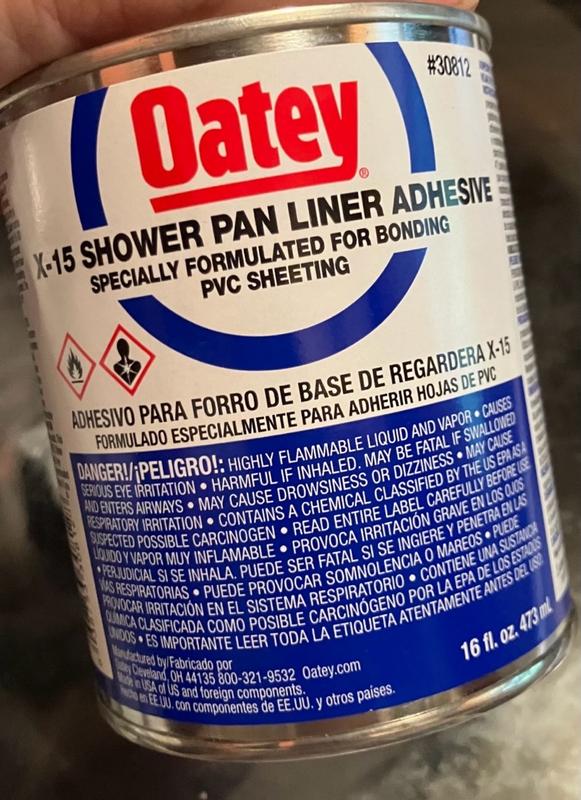 Oatey 16-fl oz Shower Pan Liner Cement Oatey 16-fl oz Shower Pan Liner Cement