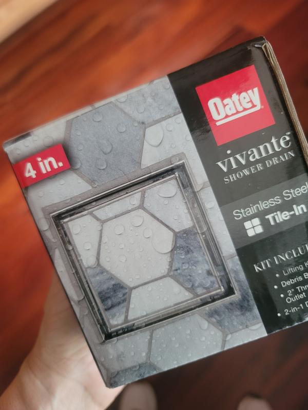 Oatey DSS1040R2 4x4 Tile-In Square Shower Drain