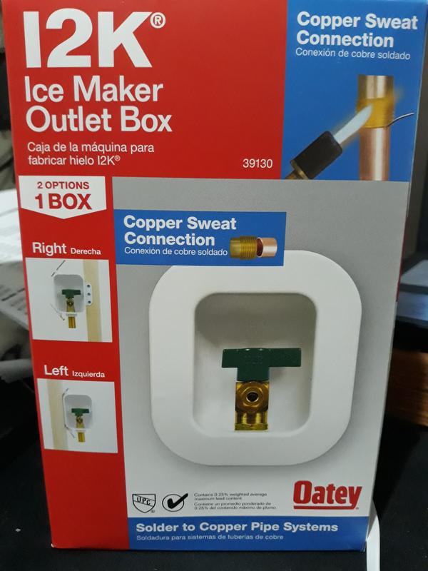 Ice maker best sale outlet box lowes