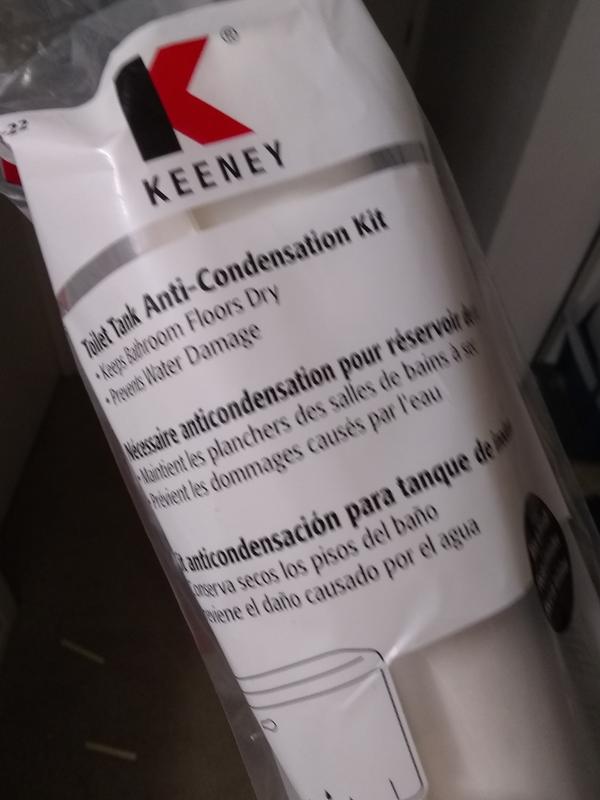 Toilet Tank Sweating Kit