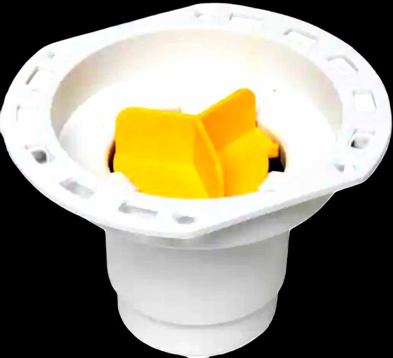 Oatey 4-in PVC Freestanding White Drain/overflow kit Drain with Brass ...