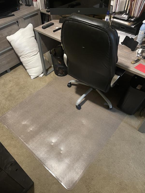 Realspace Economy Commercial Pile Chair Mat 46 x 60 Clear - Office Depot