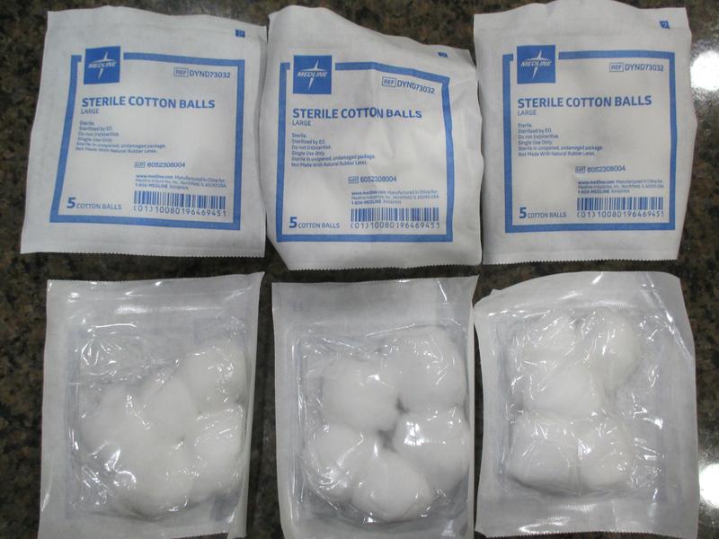 Medline Sterile Cotton Balls Large Pack Of 5 Case Of 25 Packs - Office Depot