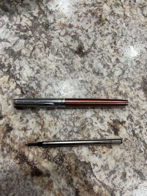 Waterman Rollerball Pen Refill Fine Point 0.5 mm Blue Office Depot