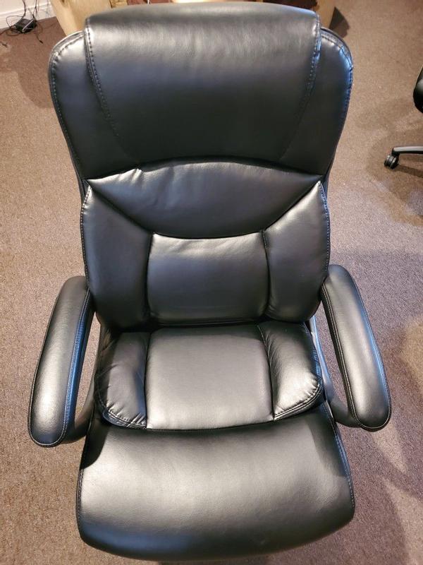 Realspace Fennington Bonded Leather High Back Executive Chair