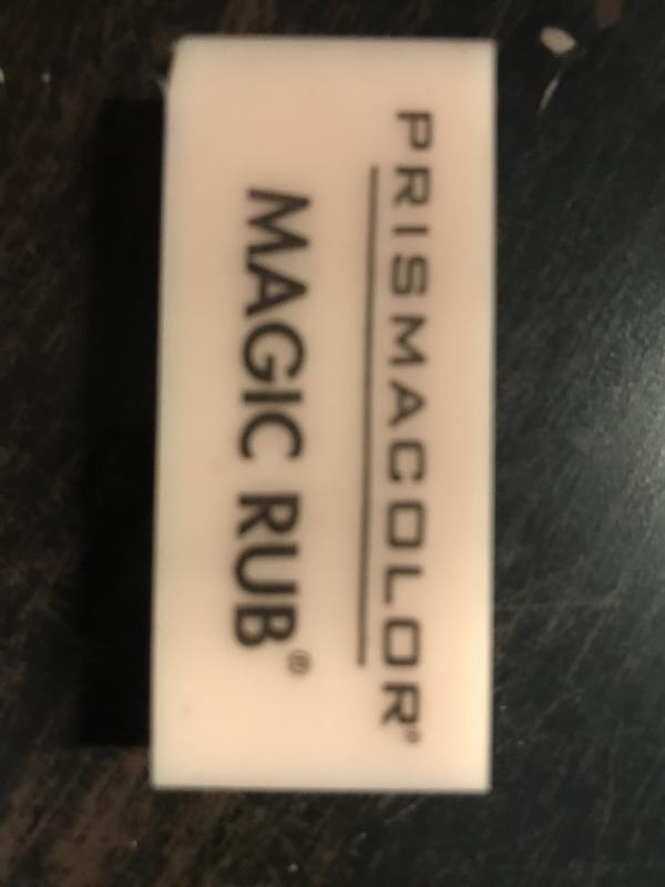 Prismacolor Magic Rub Eraser - Gray - Vinyl - 1 Width x 2.3 Height x 0.4  Depth x - 1 Dozen - Non-smudge, Non-marring, Smear Resistant