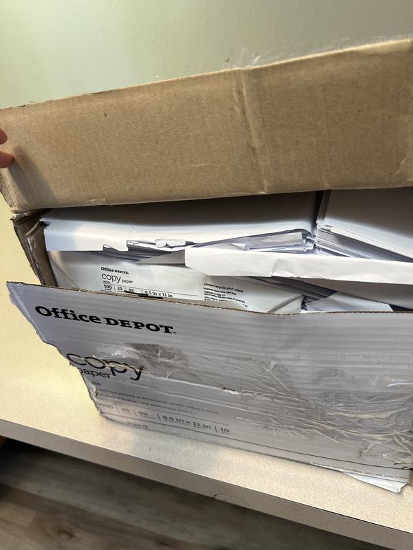 Office Depot Copy Paper White Letter 8.5 x 11 5000 Sheets Per Case