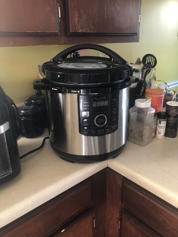 Megachef 12 qt Stainless Steel Digital Electric Pressure Cooker with 15  Presets