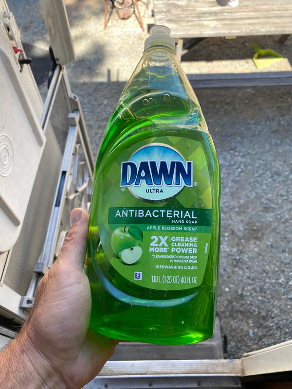 Dawn Ultra Antibacterial Dishwashing Liquid, Apple Blossom, 40 oz Bottle