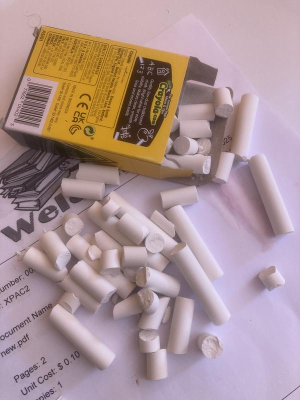 Craie Crayola Anti-poussière - Lot Assorti De Craies Pour Tableau Noir, Moins De Poussière
