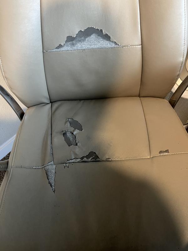 Realspace Modern Comfort Delagio Bonded Leather Mid Back Managers Chair