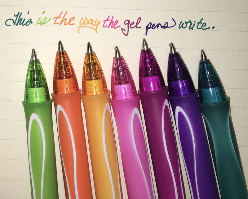 Retractable Neon Gel Ink Rollerball Pens Pilot G2 07 0.7mm Fine Nib 6  Assorted Colours Bright Vibrant Set 