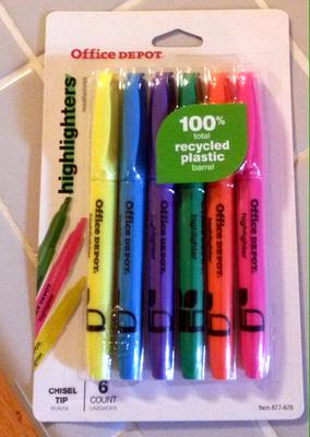 Office Depot Brand Pen Style Highlighters Assorted Colors Pack Of 6  Highlighters - Office Depot