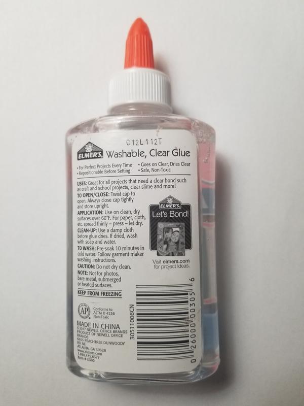 Elmers Clear Washable School Glue 5 Oz. - Office Depot