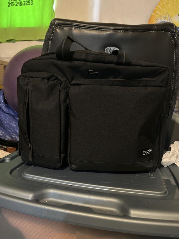 Solo New York Duane Hybrid Briefcase With 15.6 Laptop Pocket Black
