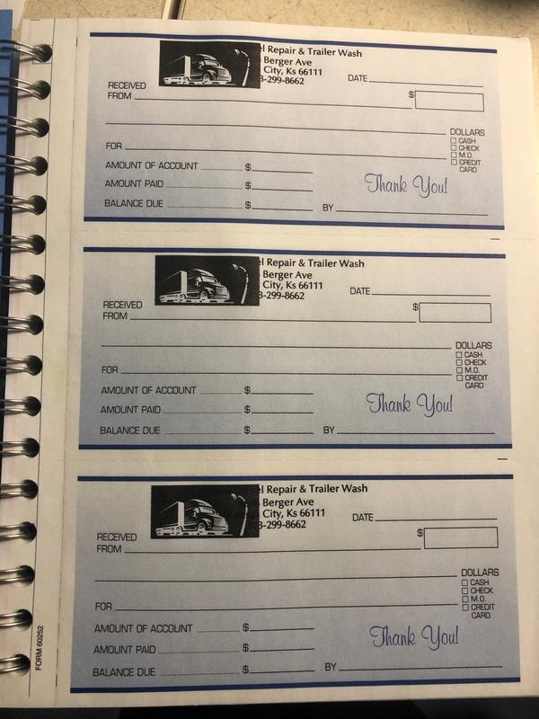 Custom Carbonless Business Forms Pre Formatted 2 Part Receipt Books 6 ...