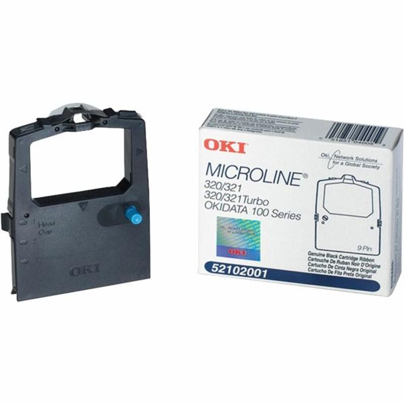 Oki Dot Matrix Ribbon Cartridge - Black - 4 / Bundle - 3 Million Characters