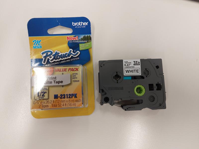 Brother HGE-231V5 High Grade Labelling Tape Cassette, 12mm X 8m