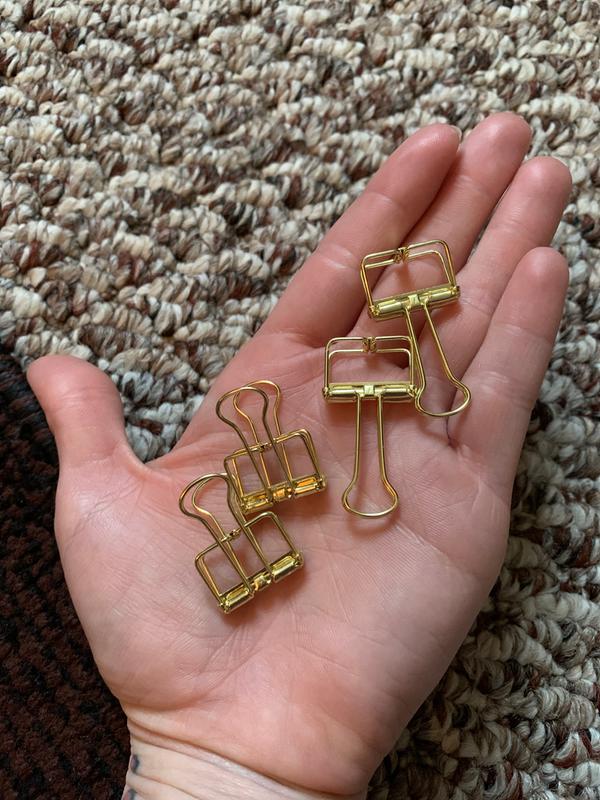 40-Pack Multi-purpose Metal Wire Binder Clip Set,20pcs 2.25 Inch & 20pcs 1.57 Inch Paper Metal Clips,for Home Office Supplier School Accessories...