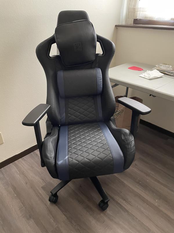 Reclining Ergonomic Faux Leather PC & Racing Gaming Chair with Fireproof Certification Inbox Zero Color: Black/Gray