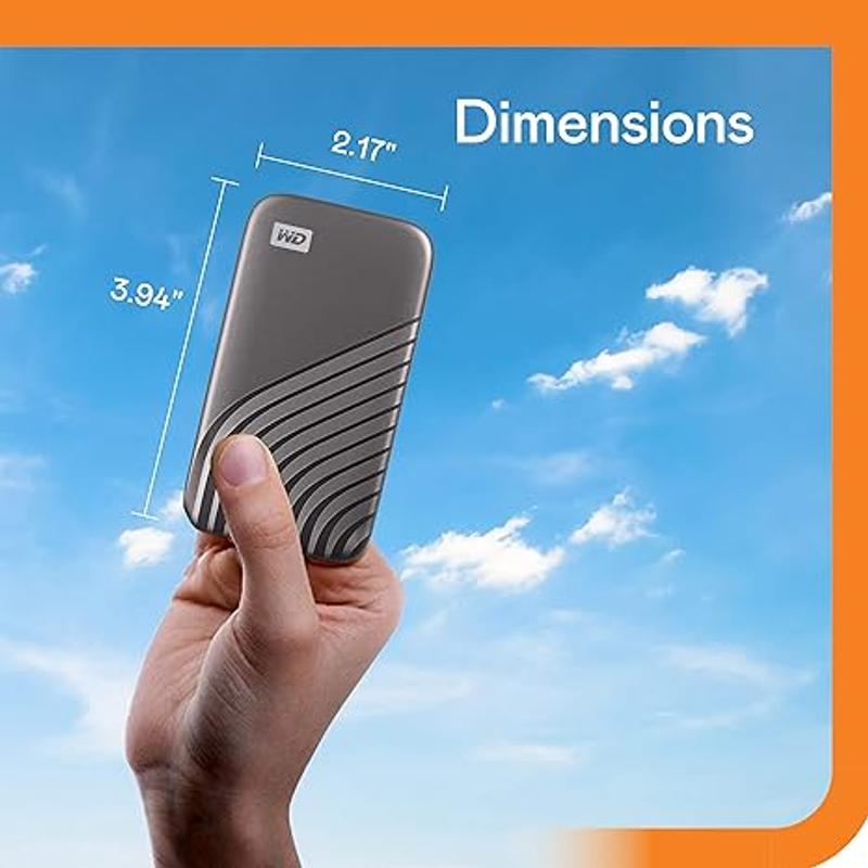 WD My Passport External SSD 1TB Gray - Office Depot