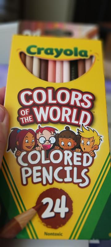 Crayola Colors of the World Colored Pencils, Assorted Colors, 24/Pack  (68-4607)