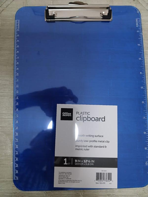 Military Camo Clipboard - Green Acrylic Clipboard With Gold Clip For Office & School Use