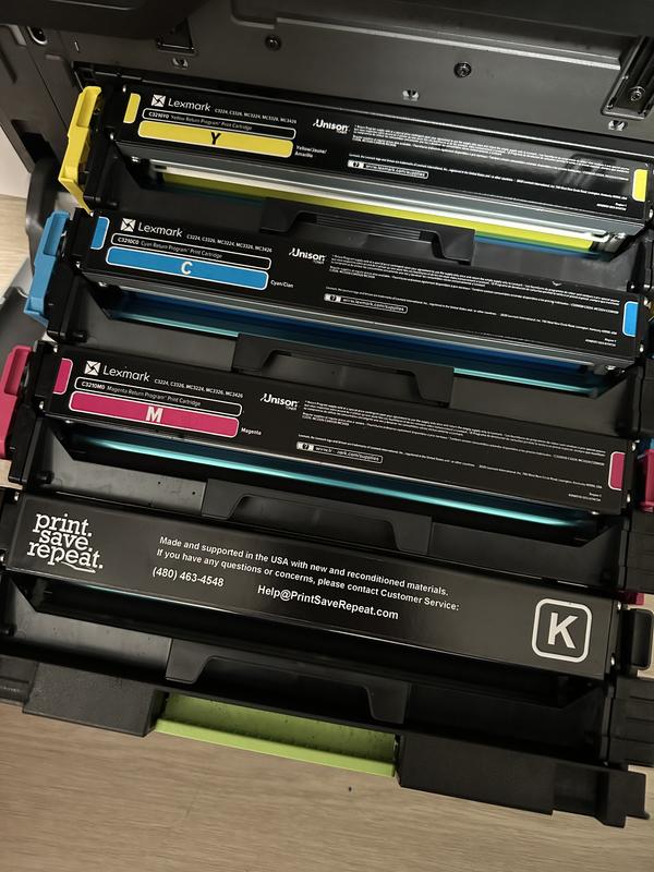 Cartouche De Toner Compatible Sans Puce Pour Lexmark C3224 C3326 C3426 MC3224 MC3326 MC3426 – Cyan