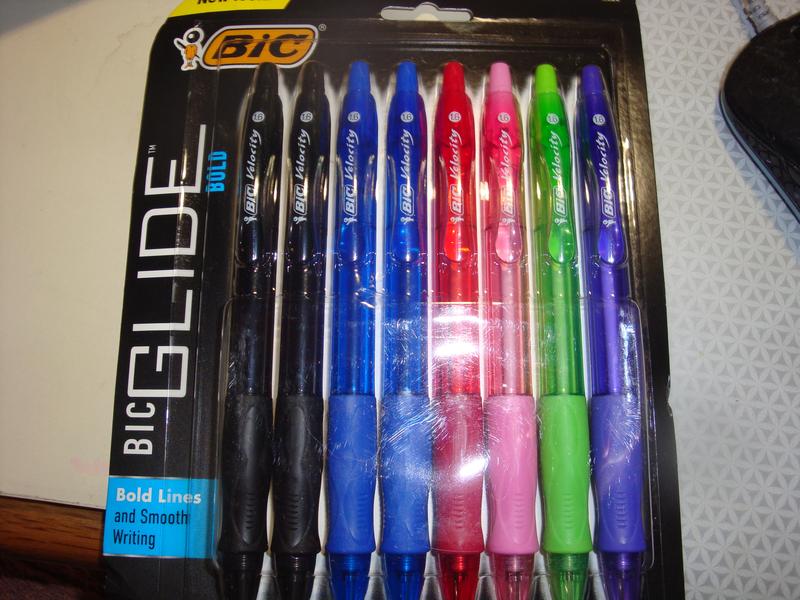 Bic Velocity Retractable Ballpoint Pen Assorted Ink 1.6mm Bold 8/Pack  VLGBAP81AST, 1 - Food 4 Less