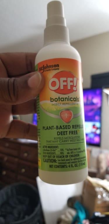 Off! Botanicals Insect Repellent IV, Plant-Based Active Ingredient Mosquito  Spray