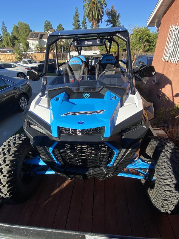 Lock & Ride Half Windshield - Hard Coat Poly | Polaris RZR