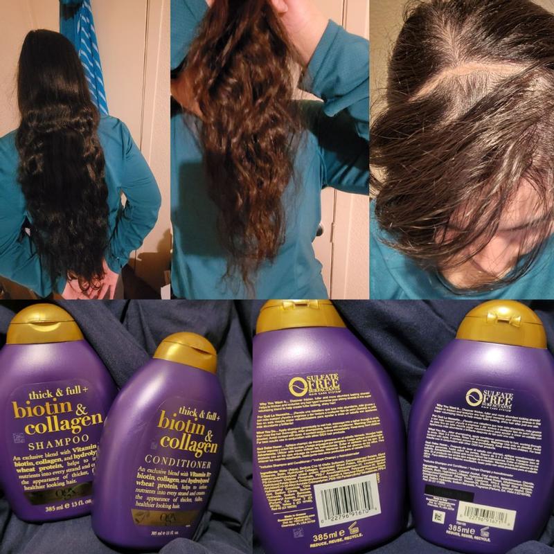 Ogx biotin and deals collagen shampoo results