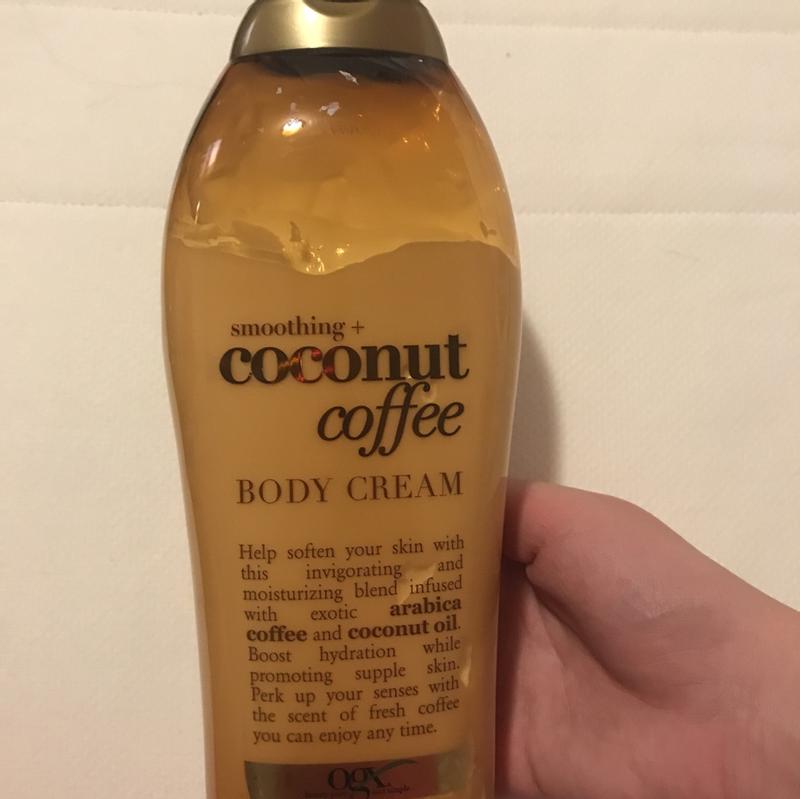  OGX Smoothing + Coconut Coffee Body Cream 19.5 oz : Beauty &  Personal Care