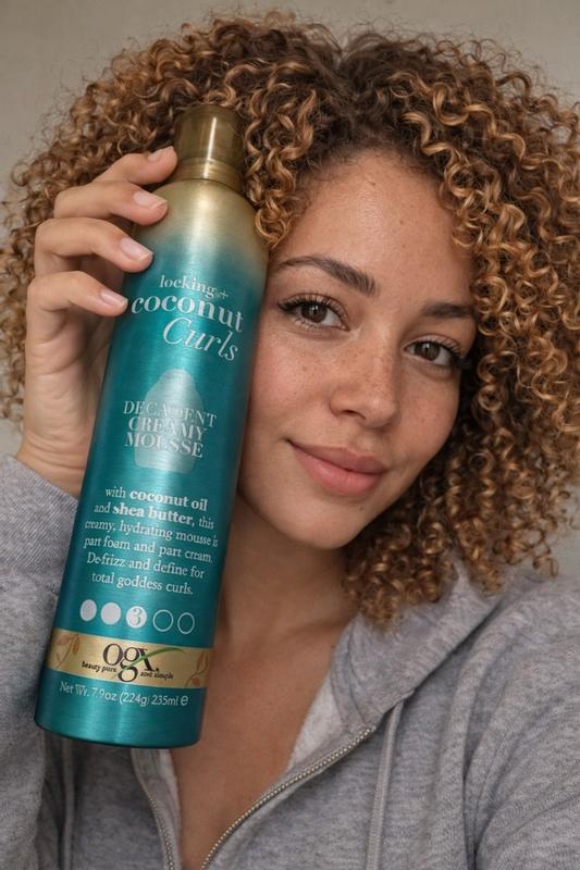 OGX Locking + Coconut Curls Decadent Creamy Mousse, 7.9oz | Meijer