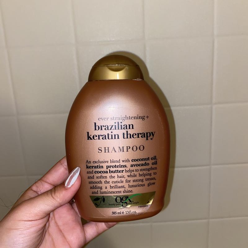 OGX Ever Straightening Plus Brazillian Keratin Therapy Shampoo for Lustrous, Shiny Hair - 13 oz Meijer