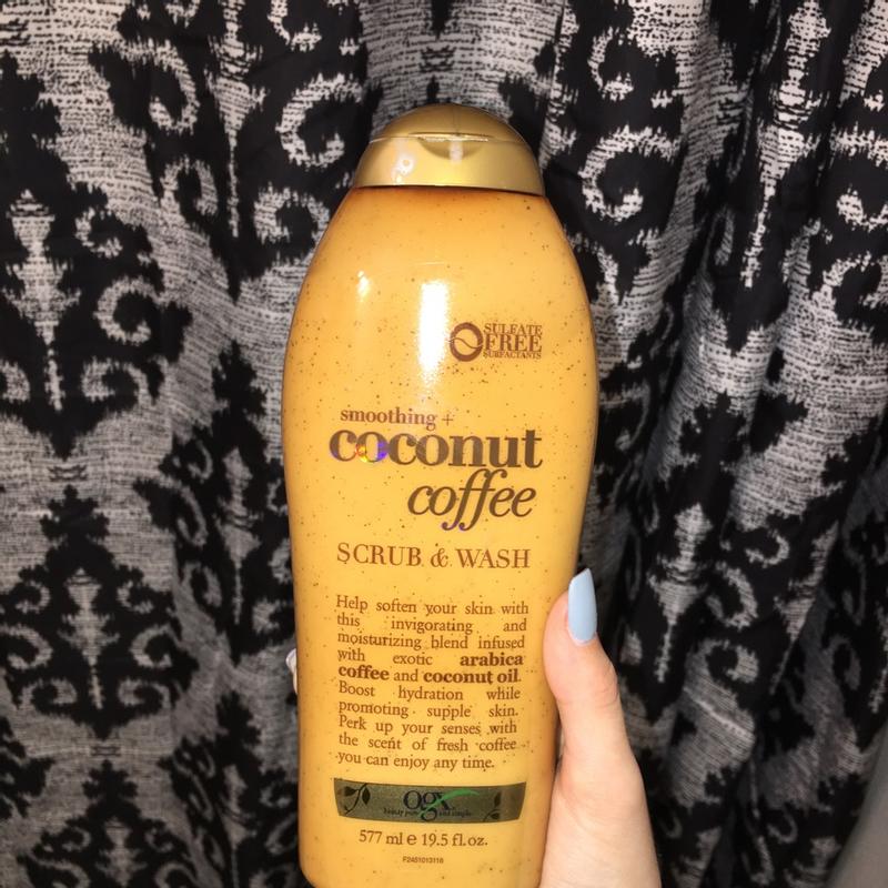 Ogx coconut coffee scrub deals review